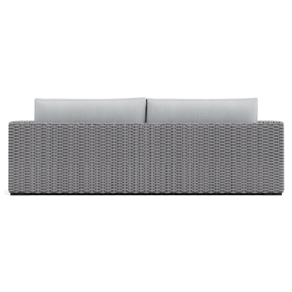 Bernhardt Bernhardt Capri Outdoor Sofa With Gray Mist Woven Rope, Water‑Resistant Cushions & Plush Faux‑Down Topper OP1017W