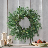 Christopher Knight Home® - Noble House - Loveren 24.5" Eucalyptus and Fir Artificial Wreath, Green