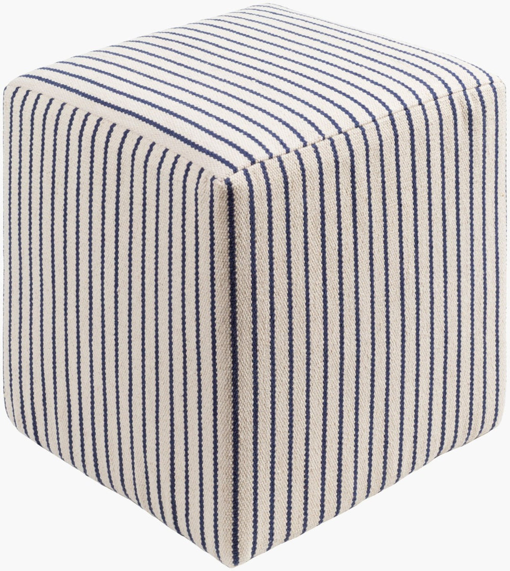 Livabliss Matchford Woven Cotton Cube Ottoman Handcrafted Accent for Bohemian Cottage Living MFPF002-161618