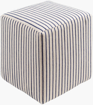 Livabliss Matchford Woven Cotton Cube Ottoman Handcrafted Accent for Bohemian Cottage Living MFPF002-161618