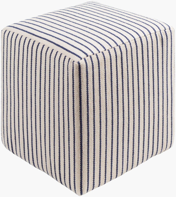 Livabliss Matchford Woven Cotton Cube Ottoman Handcrafted Accent for Bohemian Cottage Living MFPF002-161618