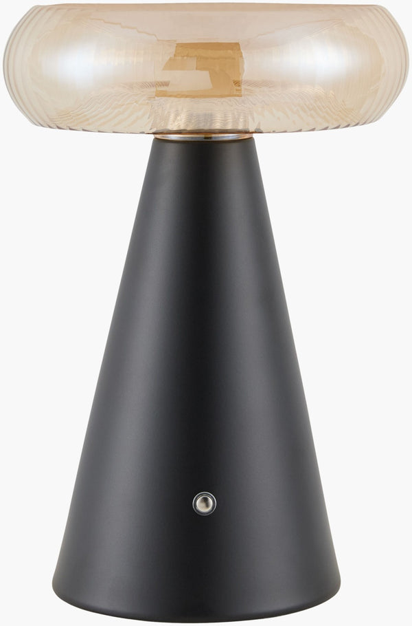 Livabliss Mafra Cordless Glass Table Lamp Arts and Crafts Style for Nightstand or Console MFR-003