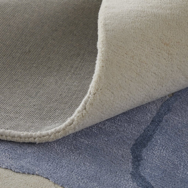 Feizy Rugs Any8887f Anya Modern Watercolor-inspired Hand-tufted Wool And Viscose Rug For Contemporary Spaces Blue,Ivory Wool,Viscose Any8887fblu000h00