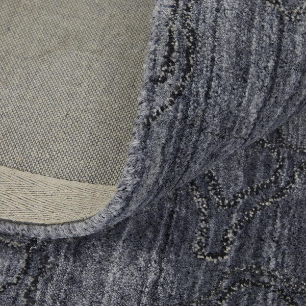 Feizy Rugs Whitton Handwoven Wool & Viscose Rug - Contemporary Abstract Design For Stylish Home Decor Gray,Blue Viscose,Wool Wtn8892fnvy000f00