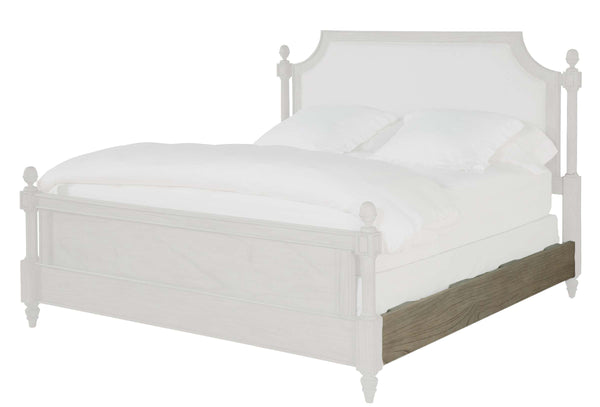 Hekman Furniture 25271r Upholstered King Rails & Slats By  - Stylish Support For Your Bedroom Wellington Driftwood Uph King Rails & Slats 25271r