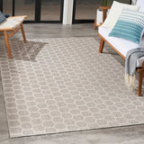 Nourison Reversible Indoor Outdoor RVB01 Machine Made Loom-woven Borderless Design Indoor/Outdoor Modern Outdoor Rug Grey, Grey 89% Polypropylene,11% Polyester 99446974280