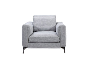 VIG Furniture Divani Casa Beaman - Modern Grey Fabric Sofa Set VGMB-C021-SOFA-SET-GRY