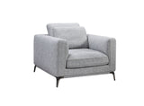 VIG Furniture Divani Casa Beaman - Modern Grey Fabric Sofa Set VGMB-C021-SOFA-SET-GRY