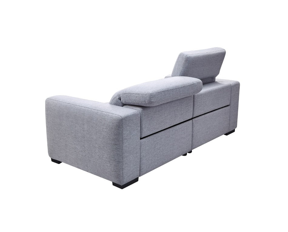 VIG Furniture Bode Modern Grey Fabric Sofa With Dual Power Recliners, Adjustable Headrests, Pocket Spring Comfort VGMB-R211-P1-SOFA-M31