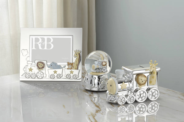 Lenox Reed and Barton Animal Train Silverplate 5x7 Frame Metallic, SLVR PLATE METAL 897383