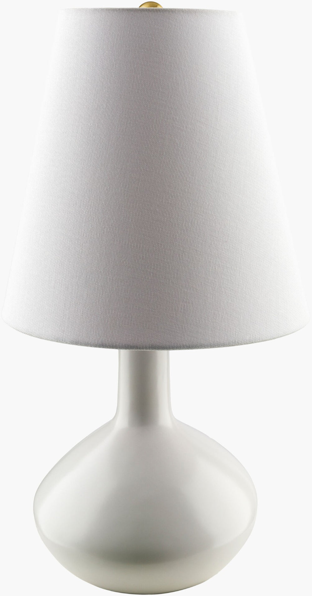 Livabliss Magico Ceramic Table Lamp with Dual Linen Metal Shade for Bedroom Living Room MGC-002