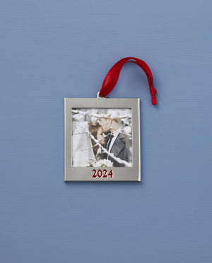 Lenox 2024 Frame Charm Metal Ornament Metallic, SLVR PLATE METAL 895767