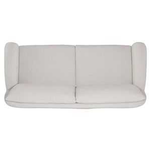 Bernhardt Bernhardt Asher Sculpted Fabric Sofa With Deep Seats, Curved Arms & Plush Back Cushions, Customizable - Made to Order P1056A