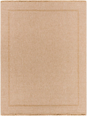 Livabliss Mirage Cottage Style Flatweave Polypropylene Area Rug with Fringe for Patio or Entryway Tan, Beige 9'2" x 12' MGE2306-9212