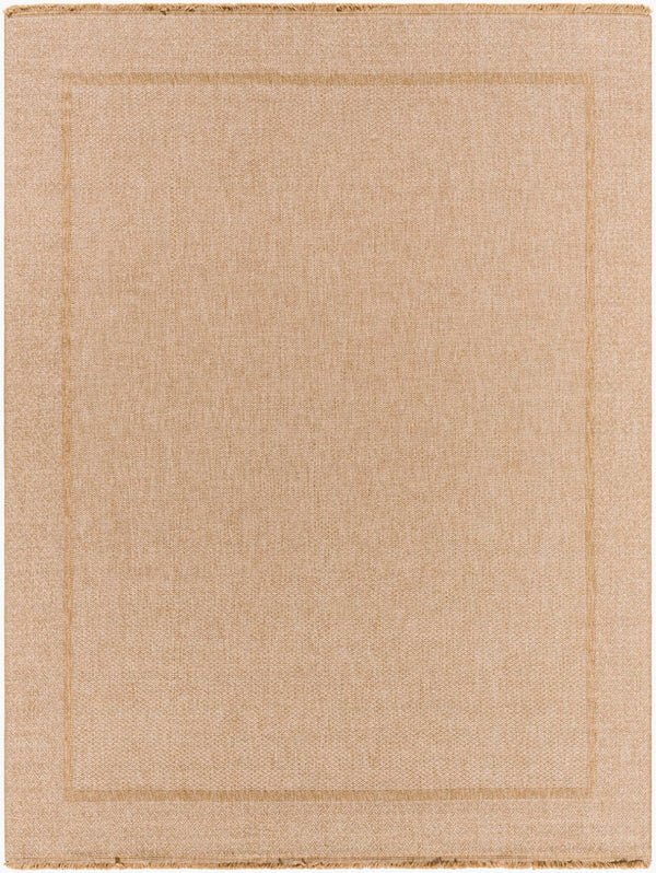 Livabliss Mirage Cottage Style Flatweave Polypropylene Area Rug with Fringe for Patio or Entryway Tan, Beige 9'2" x 12' MGE2306-9212