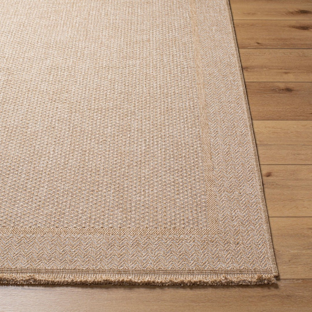 Livabliss Mirage Cottage Style Flatweave Polypropylene Area Rug with Fringe for Patio or Entryway Tan, Beige 9'2" x 12' MGE2306-9212