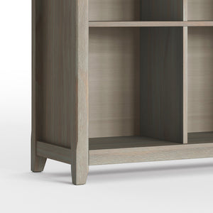 English Elm Amherst 8-Cube Storage Sofa Table - Rustic Distressed Grey Wood For Stylish Organization & Décor B136P158348