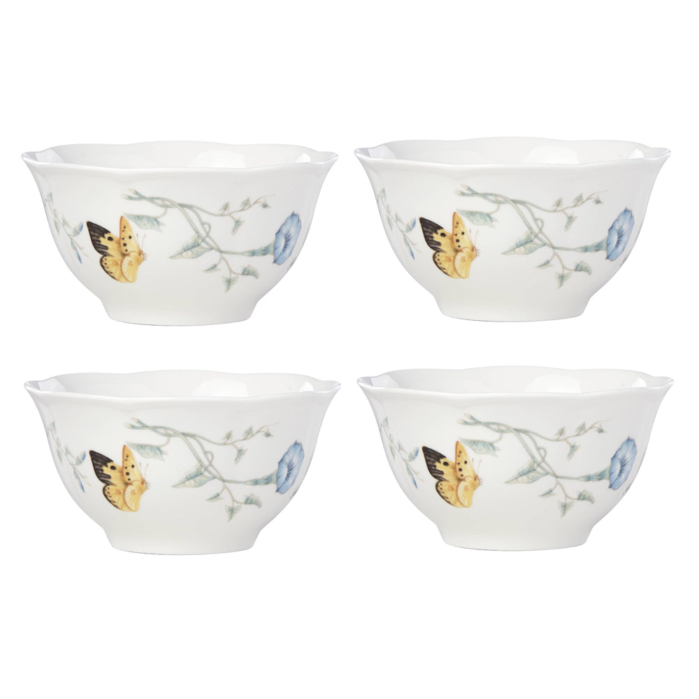 Lenox Butterfly Meadow 4-Piece Rice Bowl Set Multi, WHITE PORCELAIN 792566