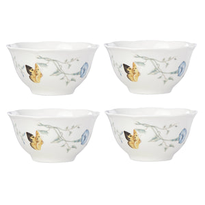 Lenox Butterfly Meadow 4-Piece Rice Bowl Set Multi, WHITE PORCELAIN 792566