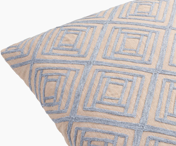 Surya Meghan 18" Cotton Accent Pillow - Modern Minimalist Chic For Sofa, Bed Or Chair, Easy Care Style Tan Cotton,Cotton Mgh001-2020p