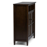 Warm Shaker Medium Storage Media Cabinet Tobacco Brown B136P159721 Hearth and Haven