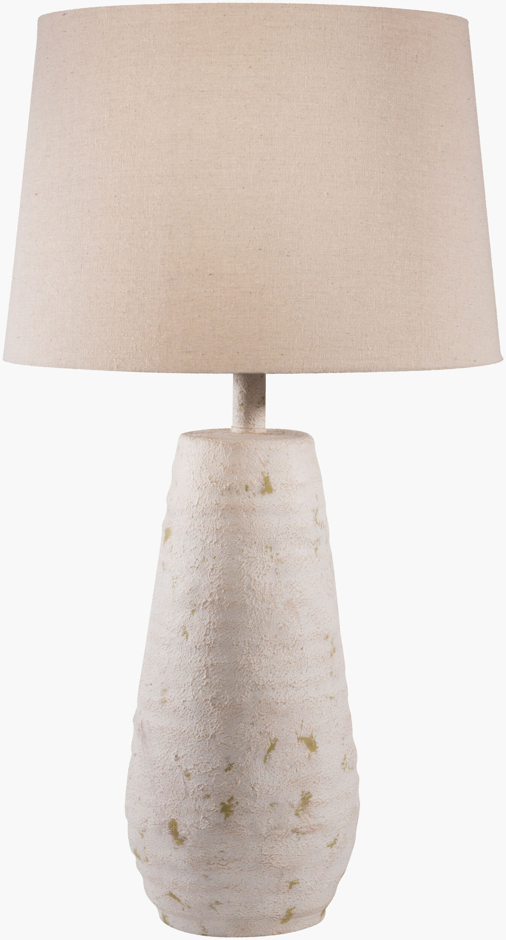 Surya Maggie Elegant 27" Traditional Accent Table Lamp With Natural Linen Shade - Classic Home Decor Body, Ivory,Finial, Ivory,Harp, Metallic ,Nickel Resin,Linen Mglp-001