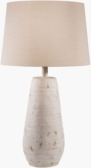 Surya Maggie Elegant 27" Traditional Accent Table Lamp With Natural Linen Shade - Classic Home Decor Body, Ivory,Finial, Ivory,Harp, Metallic ,Nickel Resin,Linen Mglp-001