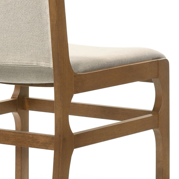English Elm Christopher Knight Home® - DINING Chair Upholstered Rubberwood Frame Modern Contemporary Design Comfortable Seating Set Wheat 73421.00WHEAT