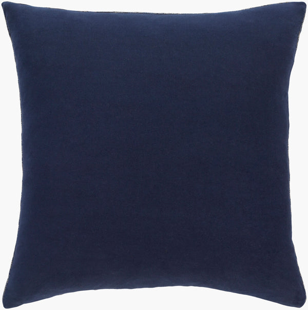 Surya Madagascar Mgs-001 18” Accent Pillow - Durable Cotton Design For Modern Home Decor Revitalization Navy Cotton,Cotton Mgs002-1818d