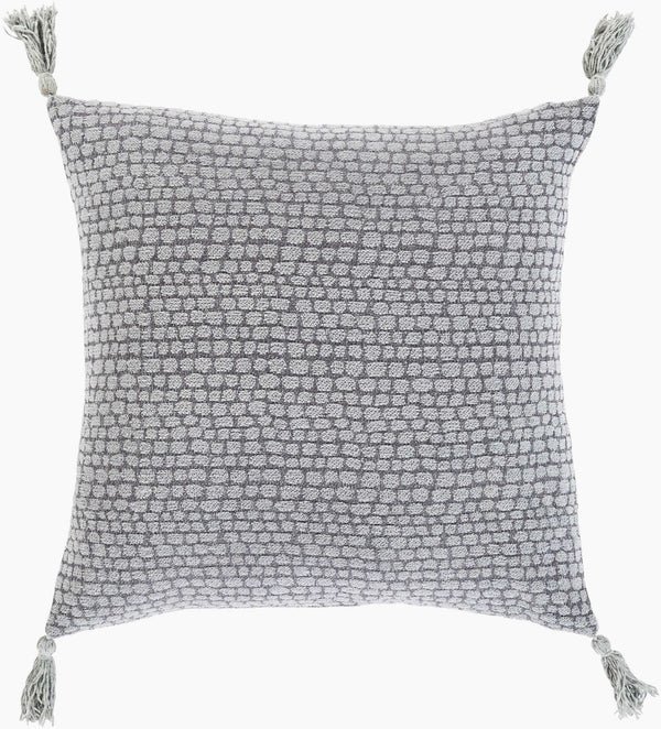 Surya Madagascar Mgs-001 18” Accent Pillow - Durable Cotton Design For Modern Home Decor Revitalization Slate Cotton,Cotton Mgs003-2222p
