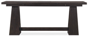 Hooker Furniture Driftwood Flip-Top Console Table With Buckboard Distressed Finish, Space-Saving Expandable Design Blacks 6820-85003-99