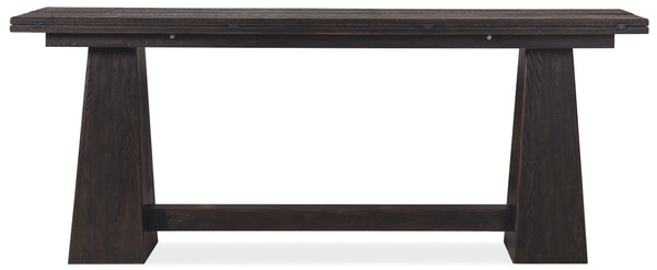 Hooker Furniture Driftwood Flip-Top Console Table With Buckboard Distressed Finish, Space-Saving Expandable Design Blacks 6820-85003-99