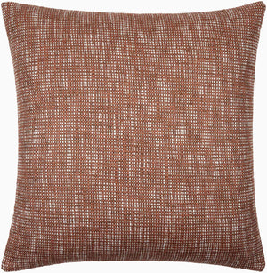 Surya Margay Mgy-001 Luxurious 18" Accent Pillow - Soft Cotton Blend, Intricate Detail, Easy Care! Brown Polyester,Cotton,Cotton Mgy001-2222d