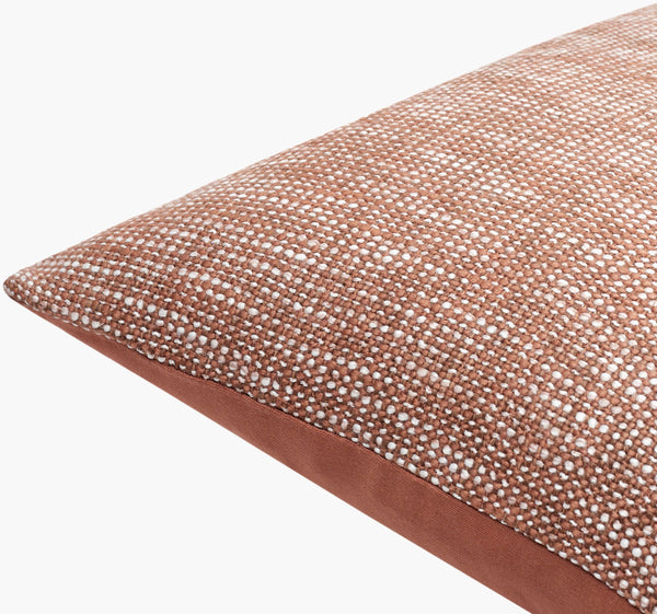 Surya Margay Mgy-001 Luxurious 18" Accent Pillow - Soft Cotton Blend, Intricate Detail, Easy Care! Brown Polyester,Cotton,Cotton Mgy001-2222d