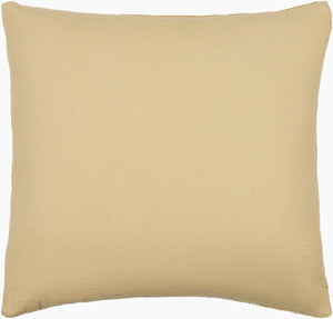 Surya Margay Mgy-001 Luxurious 18" Accent Pillow - Soft Cotton Blend, Intricate Detail, Easy Care! Mustard Polyester,Cotton,Cotton Mgy002-2222p