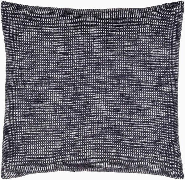 Surya Margay Mgy-001 Luxurious 18" Accent Pillow - Soft Cotton Blend, Intricate Detail, Easy Care! Ink Blue Polyester,Cotton,Cotton Mgy003-2020d