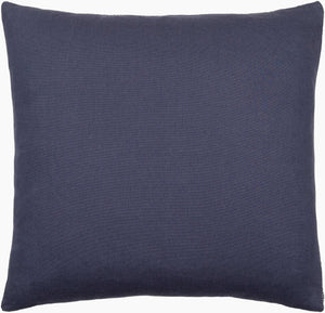 Surya Margay Mgy-001 Luxurious 18" Accent Pillow - Soft Cotton Blend, Intricate Detail, Easy Care! Ink Blue Polyester,Cotton,Cotton Mgy003-2020d
