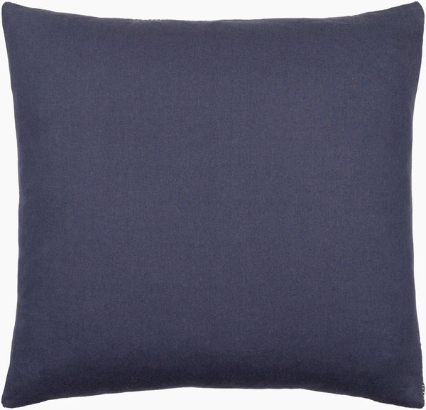 Surya Margay Mgy-001 Luxurious 18" Accent Pillow - Soft Cotton Blend, Intricate Detail, Easy Care! Ink Blue Polyester,Cotton,Cotton Mgy003-2020d