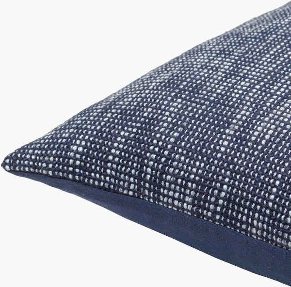 Surya Margay Mgy-001 Luxurious 18" Accent Pillow - Soft Cotton Blend, Intricate Detail, Easy Care! Ink Blue Polyester,Cotton,Cotton Mgy003-2020d