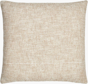 Surya Margay Mgy-001 Luxurious 18" Accent Pillow - Soft Cotton Blend, Intricate Detail, Easy Care! Tan Polyester,Cotton,Cotton Mgy005-1818d