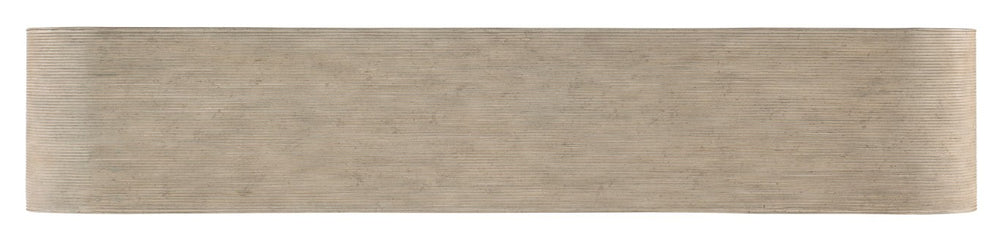 Hooker Furniture Commerce Delta Console Table — Slim 73.5" Natural Wood & Resin Hallway Console With Ridged Silhouette And Triangle Base 7228-80111-81