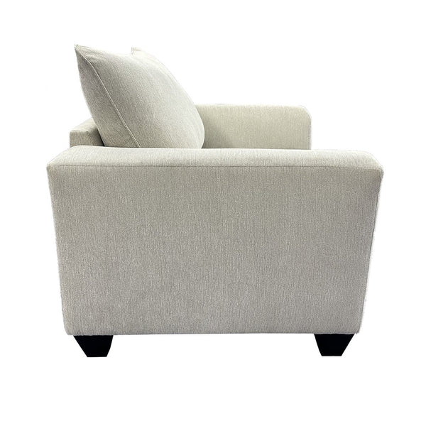 Porter Designs Porter Hawthorne Elegant Chenille Loveseat With Geometric Pillows - Cream Comfort For Your Living Room Cream Fabric 01-207-02-6841