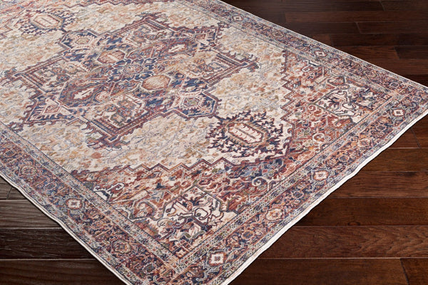Livabliss Mahal Persian Medallion Area Rug Machine Woven Polyester for Living or Dining Room MHL2311-710106