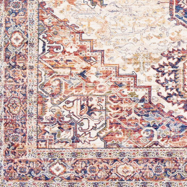 Livabliss Mahal Persian Medallion Area Rug Machine Woven Polyester for Living or Dining Room MHL2311-710106