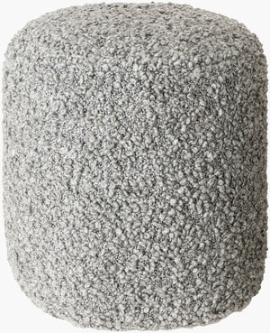 Livabliss Mohave Round Farmhouse Pouf with Polybead Fill Dual Texture Polyester Cotton Accent MHPF001-181616