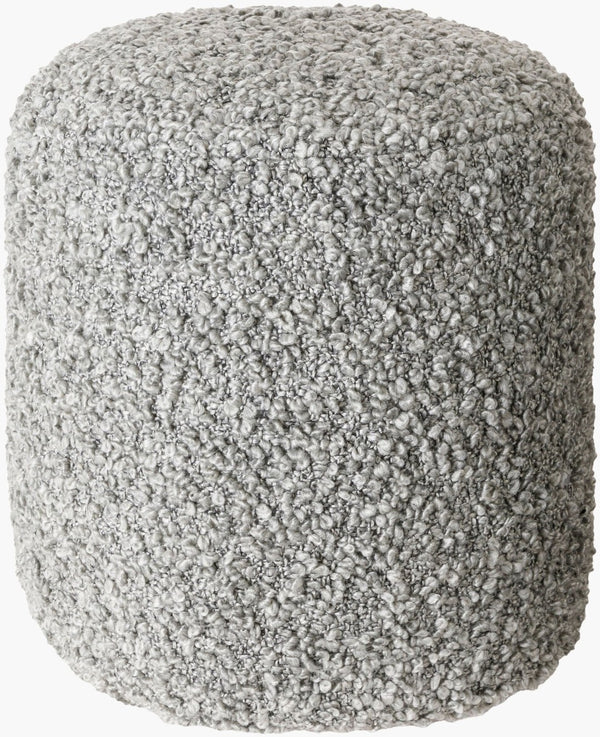 Livabliss Mohave Round Farmhouse Pouf with Polybead Fill Dual Texture Polyester Cotton Accent MHPF001-181616