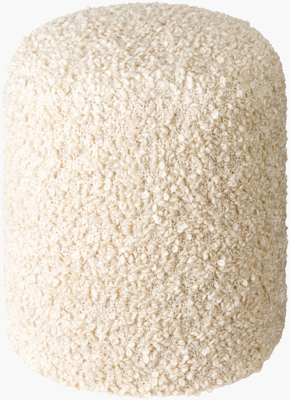 Livabliss Mohave Farmhouse Cylindrical Pouf with Polybead Fill for Living Room or Bedroom MHPF002-181616