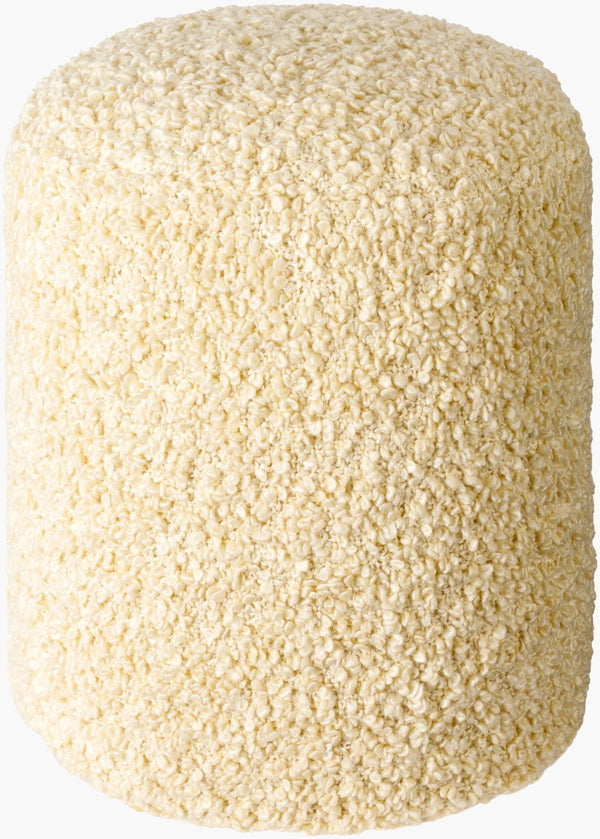 Livabliss Mohave Farmhouse Cylindrical Pouf Handcrafted Dual Texture Seating Footrest Accent MHPF003-181616
