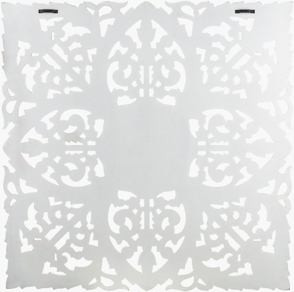 Surya Mehr 35" Dimensional Wall Accent – Elegant Global-inspired Design For Eclectic Home Décor Main, White Manufactured Wood Mhr001-3535