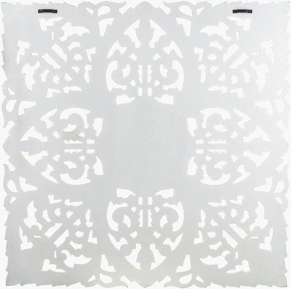 Surya Mehr 35" Dimensional Wall Accent – Elegant Global-inspired Design For Eclectic Home Décor Main, White Manufactured Wood Mhr001-3535